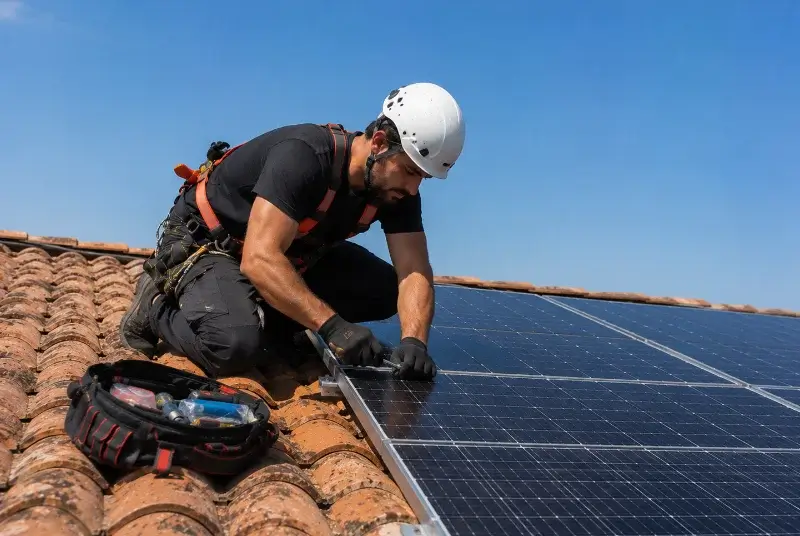 Maintenance et monitoring de panneaux solaires à Condat-sur-Trincou